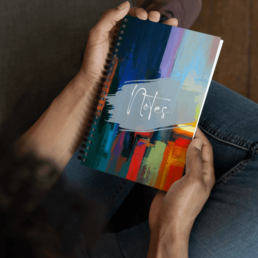 Artistic Design Spiral Notebook, 140 pages - ChoreGirl