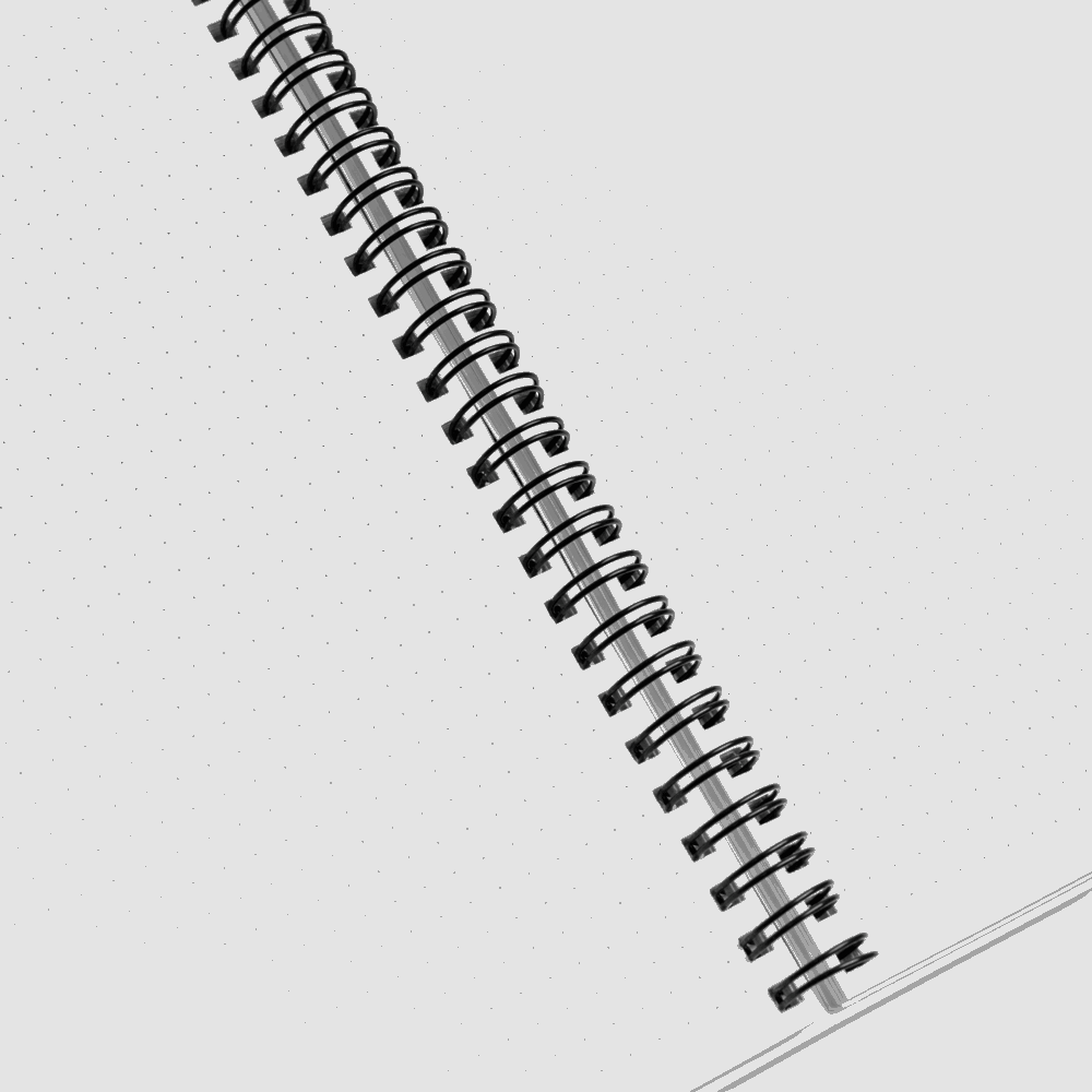 Artistic Design Spiral Notebook, 140 pages - ChoreGirl