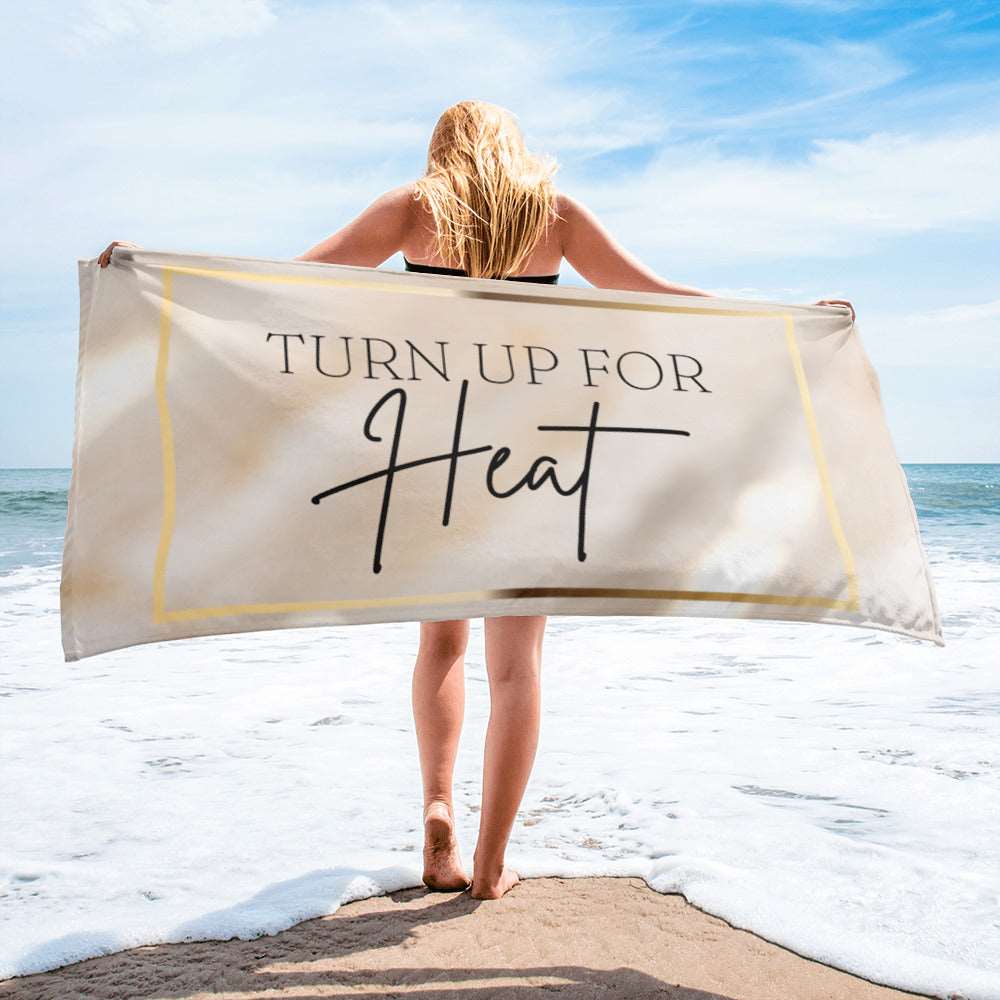 Custom Turn up for Heat Print Beach Towel | PERSONALIZED - ChoreGirl
