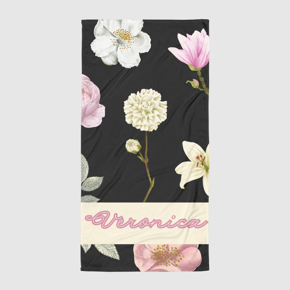 Custom Name Beach Towel | PERSONALIZED - ChoreGirl