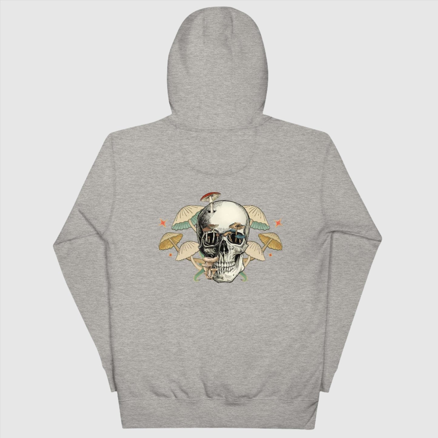 Custom Unisex Mushroom Skull Hoodie | PERSONALIZED - ChoreGirl