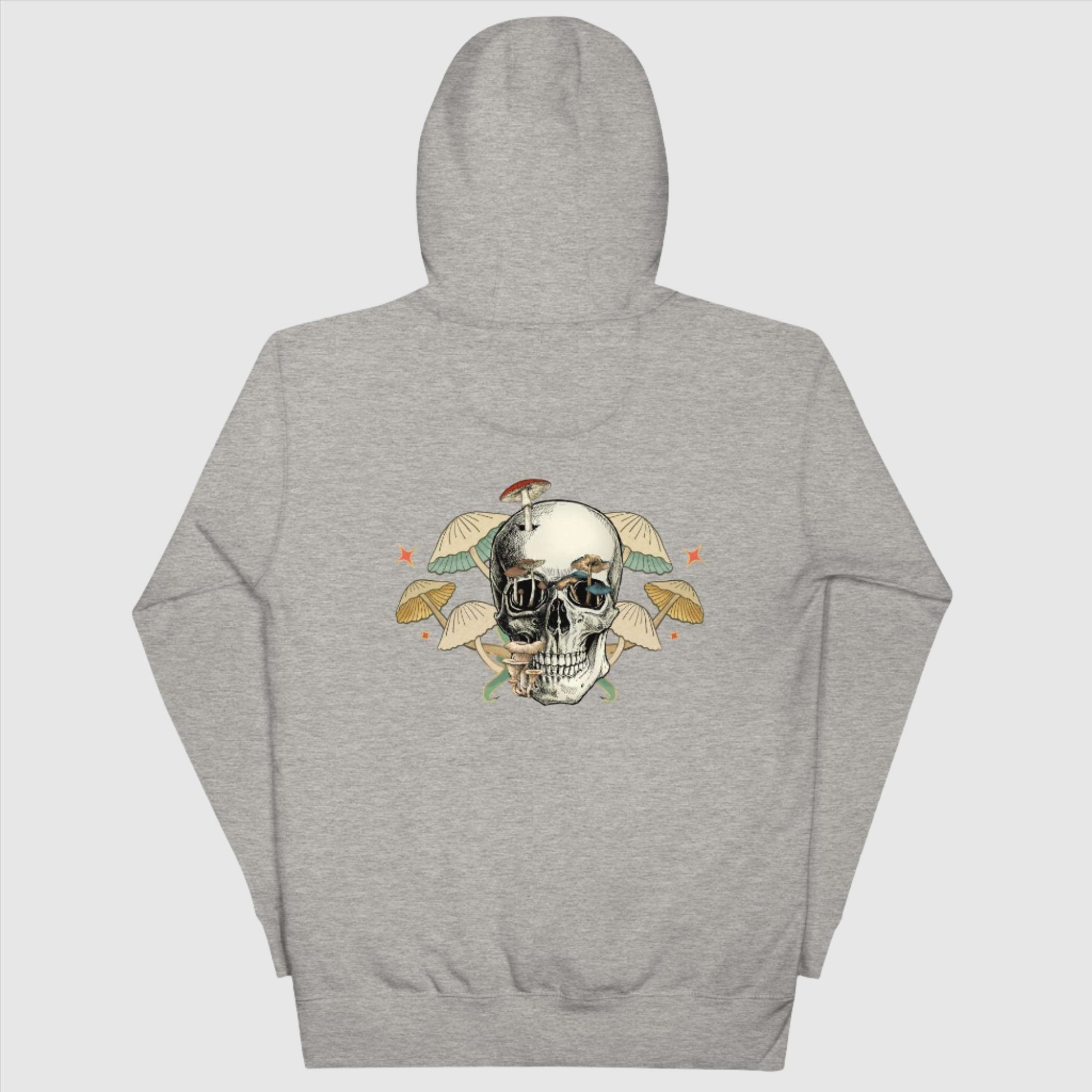 Custom Unisex Mushroom Skull Hoodie | PERSONALIZED - ChoreGirl