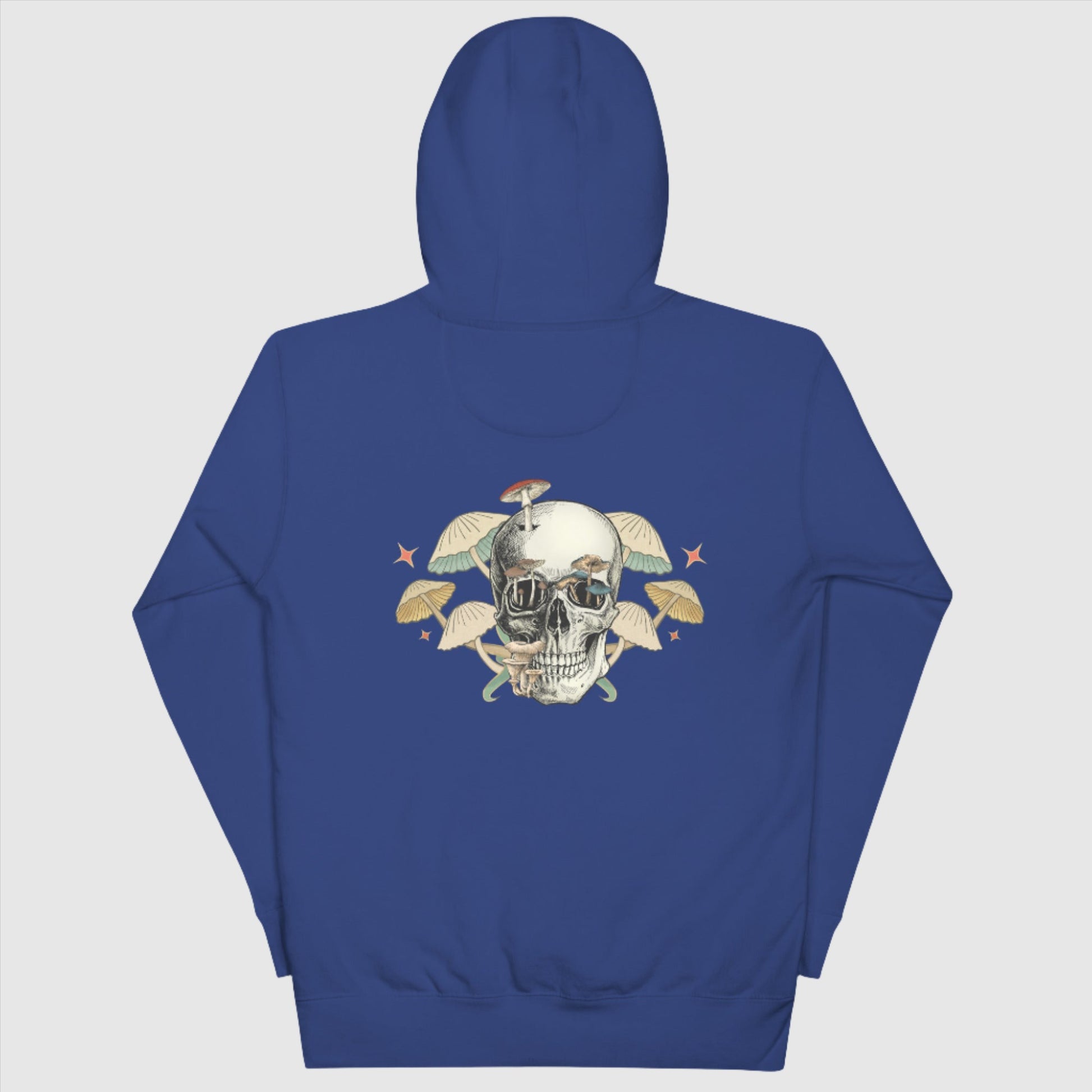 Custom Unisex Mushroom Skull Hoodie | PERSONALIZED - ChoreGirl