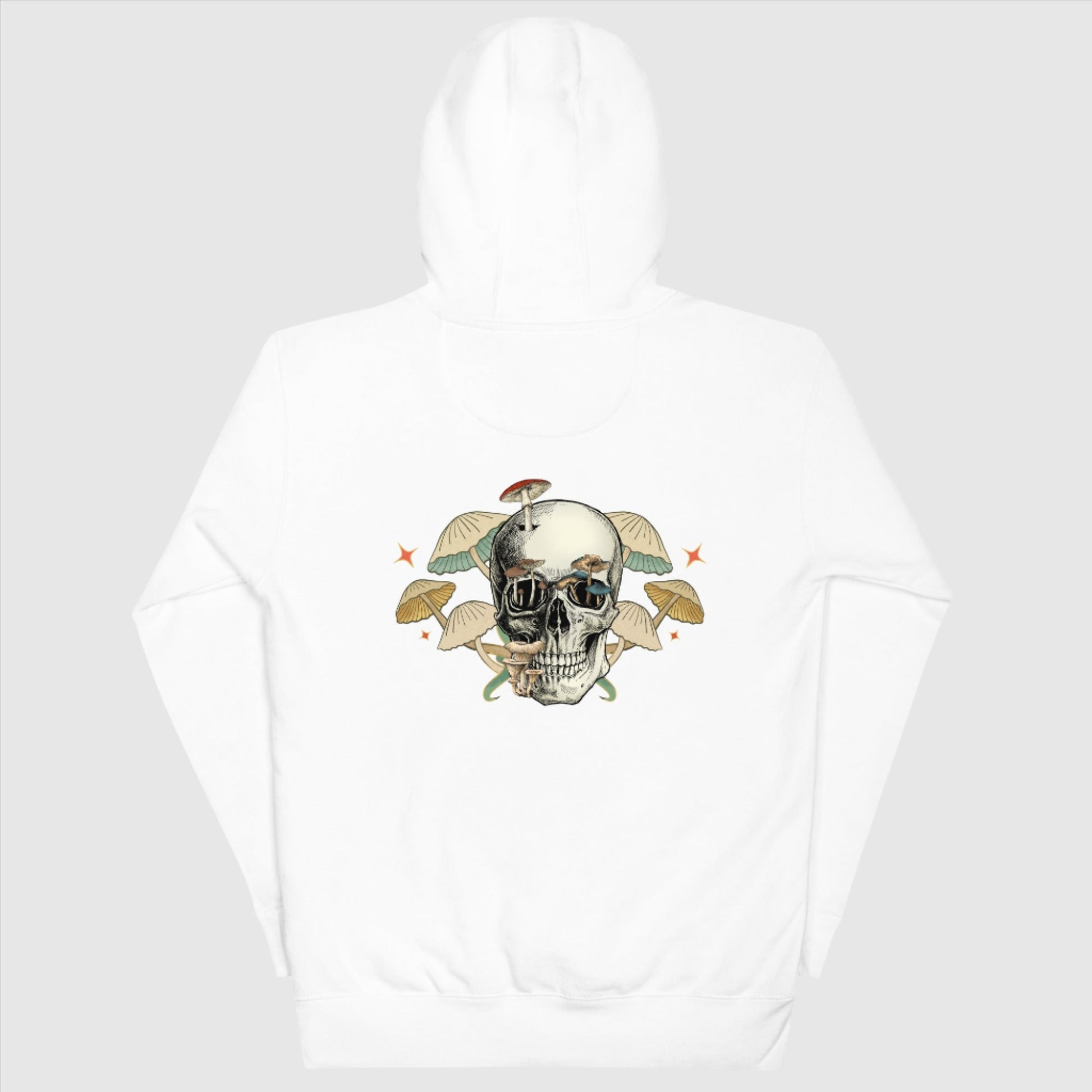 Custom Unisex Mushroom Skull Hoodie | PERSONALIZED - ChoreGirl