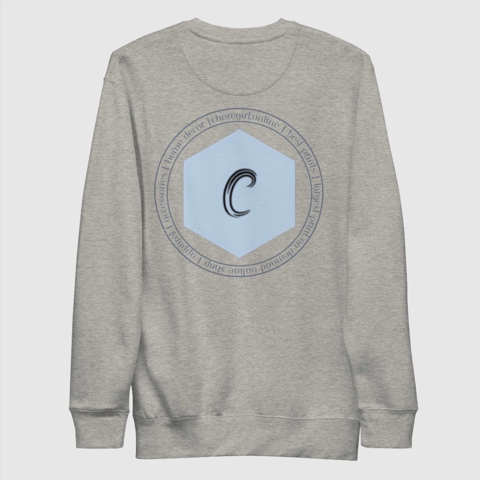 Custom Exclusive ChoreGirl LOGO Branded Unisex Premium Sweatshirt | PERSONALIZED - ChoreGirl