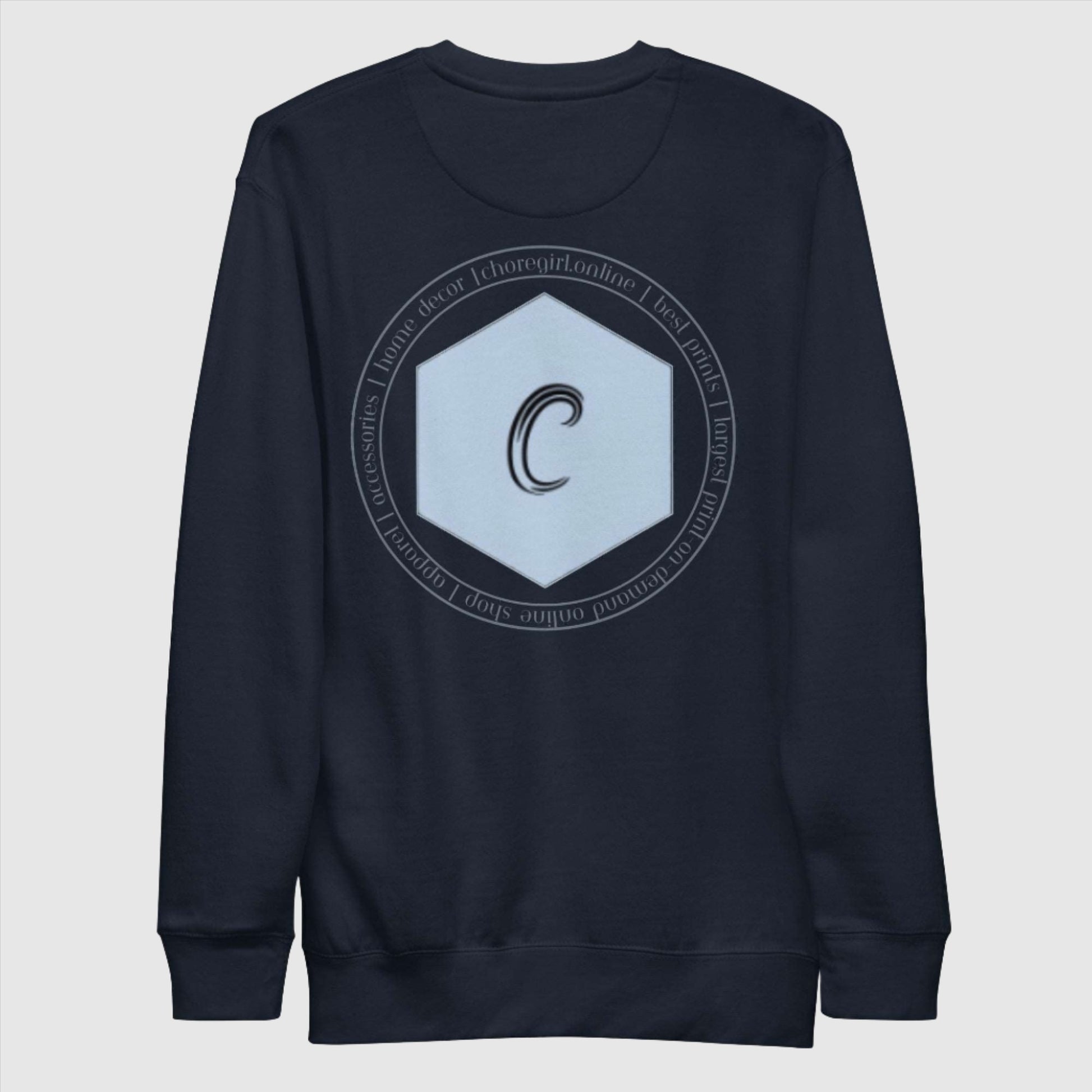 Custom Exclusive ChoreGirl LOGO Branded Unisex Premium Sweatshirt | PERSONALIZED - ChoreGirl