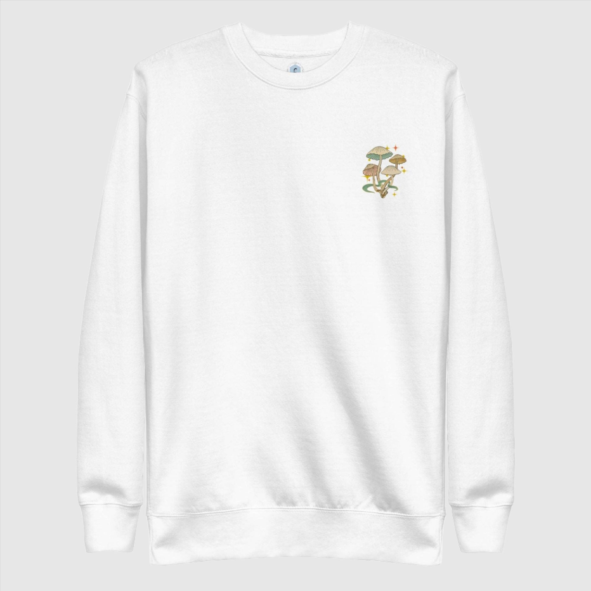 Custom Unisex Skull Mushroom Premium Sweatshirt | PERSONALIZED - ChoreGirl