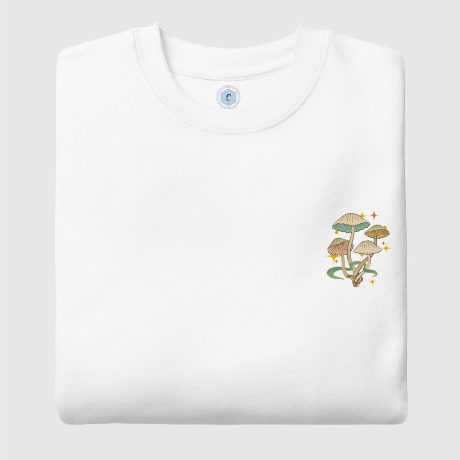 Custom Unisex Skull Mushroom Premium Sweatshirt | PERSONALIZED - ChoreGirl