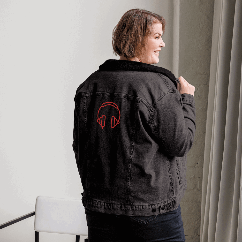 Custom Unisex Music Lover Denim Sherpa Jacket | PERSONALIZED - ChoreGirl