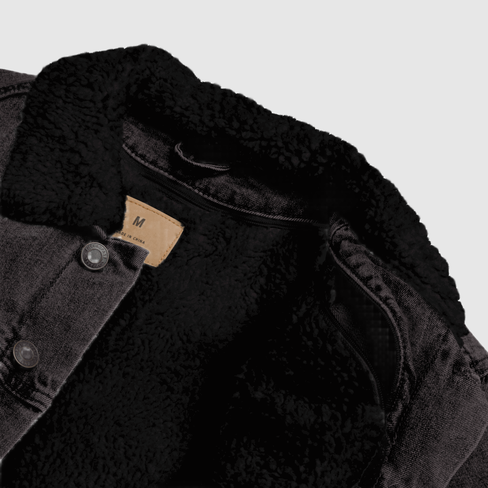 Custom Unisex Music Lover Denim Sherpa Jacket | PERSONALIZED - ChoreGirl