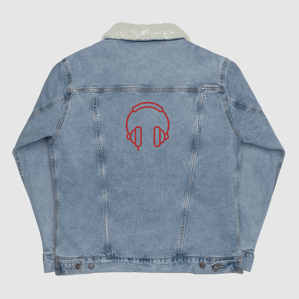 Custom Unisex Music Lover Denim Sherpa Jacket | PERSONALIZED - ChoreGirl