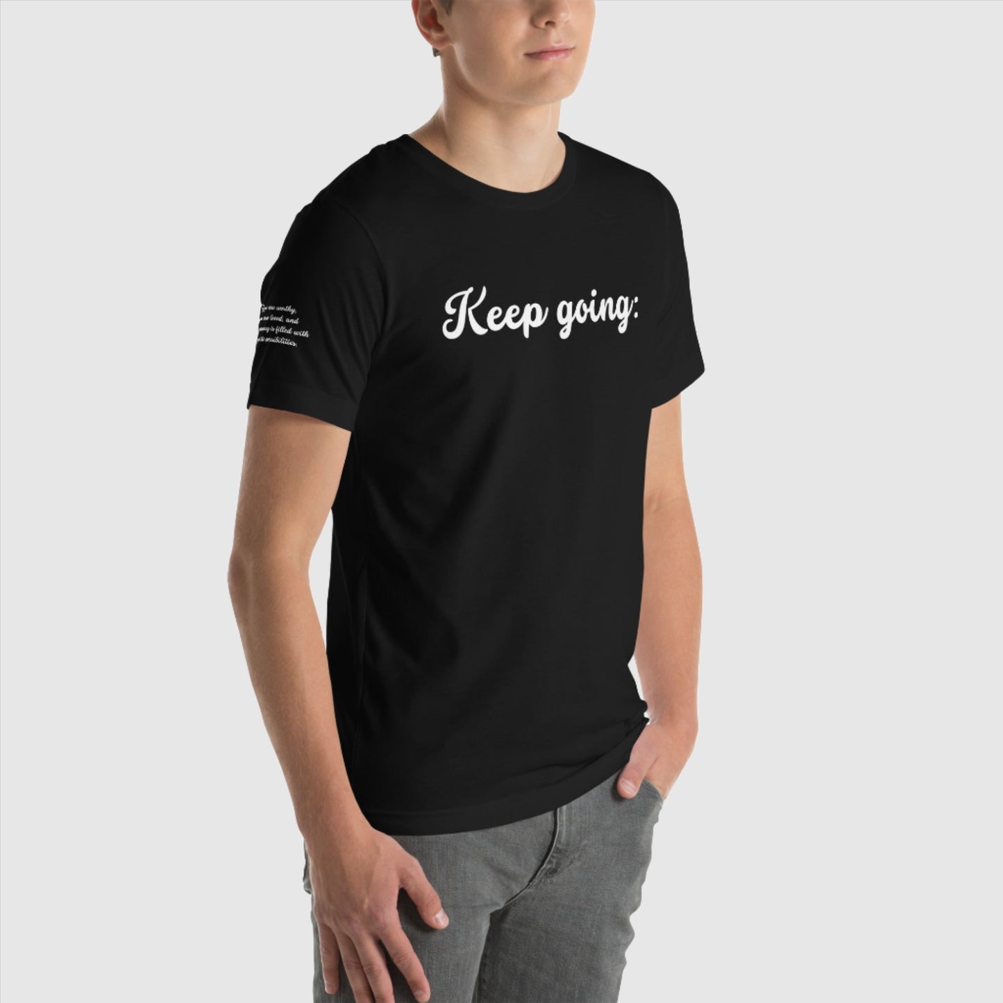 Custom Unisex 100 Reasons to Keep Going Sweatshirt T-Shirt | PERSONALIZED - ChoreGirl