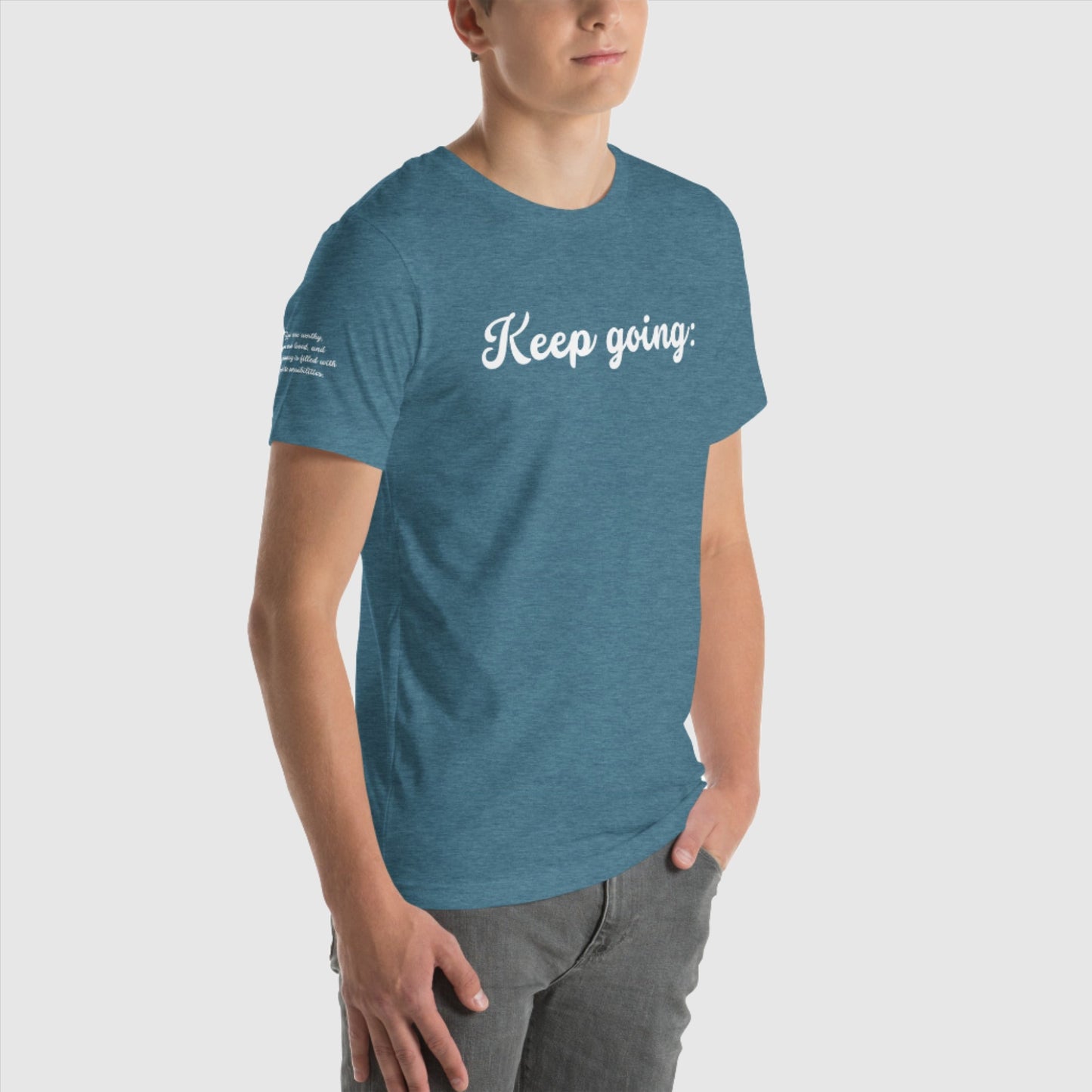 Custom Unisex 100 Reasons to Keep Going Sweatshirt T-Shirt | PERSONALIZED - ChoreGirl