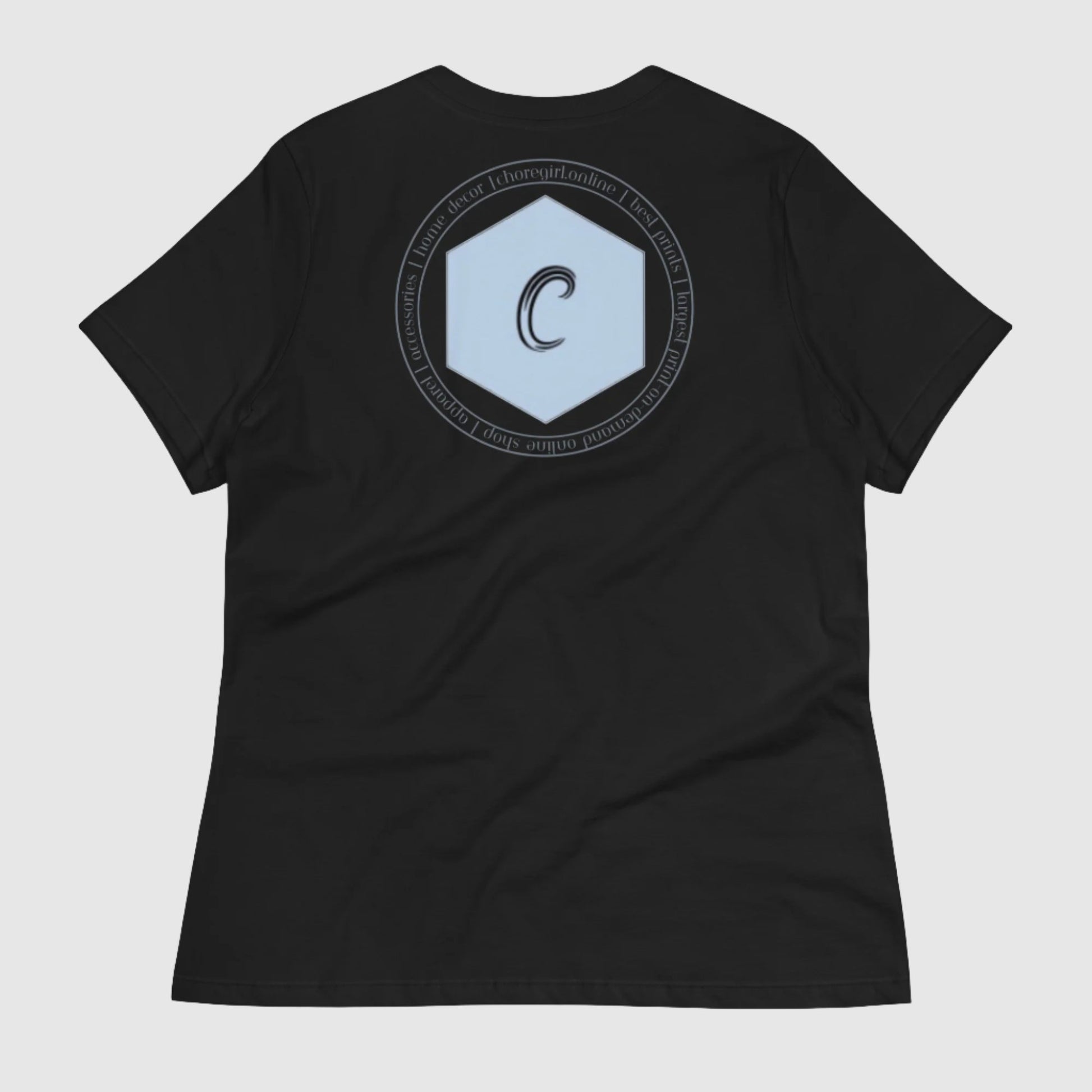 Custom Women's Exclusive ChoreGirl Branded LOGO Relaxed T-Shirt | PERSONALIZED - ChoreGirl
