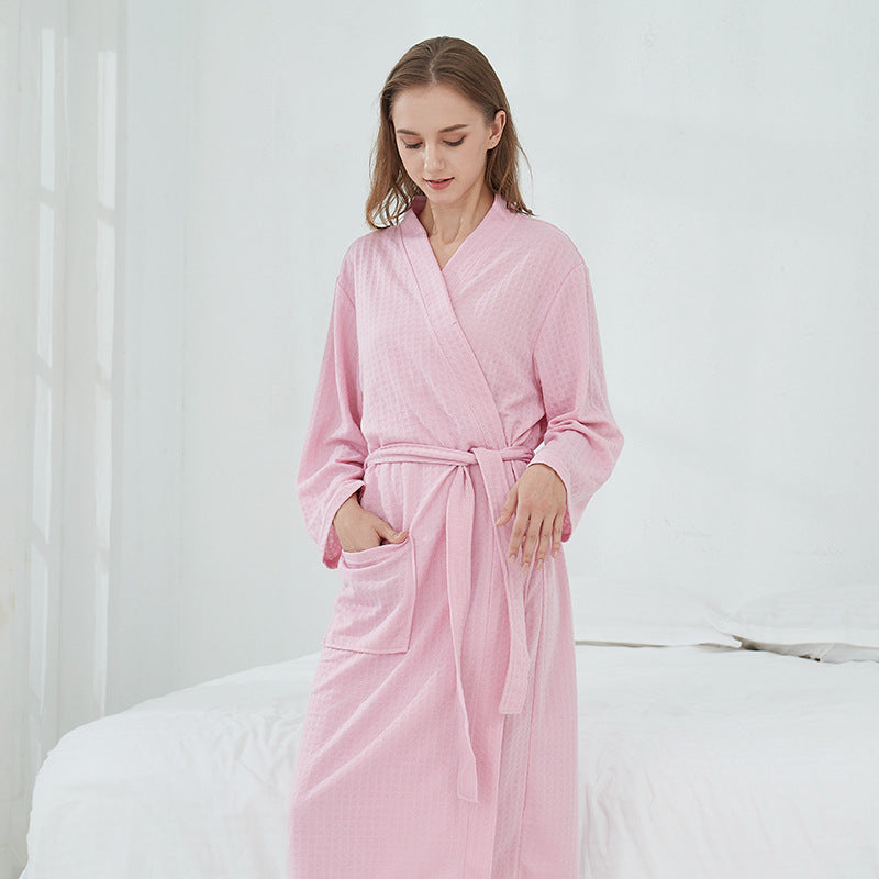 Unisex Couples Matching Mid-Sleeve Robe - ChoreGirl