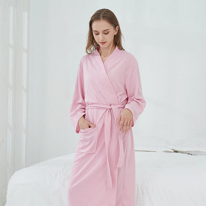 Unisex Couples Matching Mid-Sleeve Robe - ChoreGirl