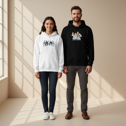 Elegant Personalized Photo Embroidered Hoodie - Unisex
