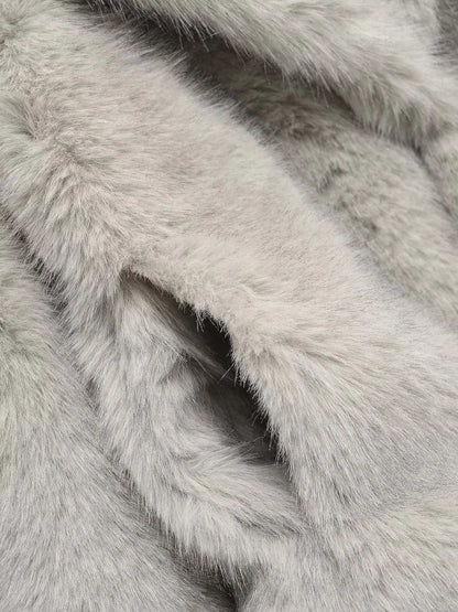 Women's Casual Long Sleeve Soft Furry Coat