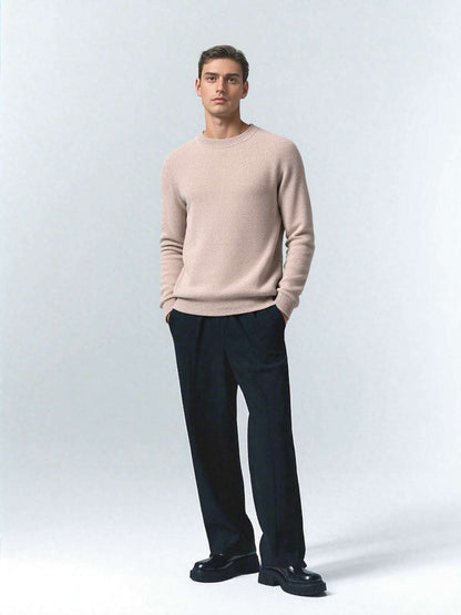 Men's Round-neck Long-sleeved Thin Loose Fit Pullover