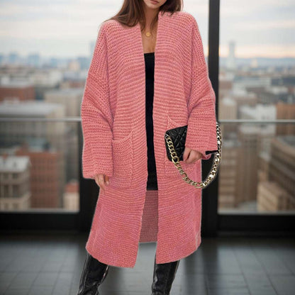 Women's Loose and Long Thick Cardigan Coat