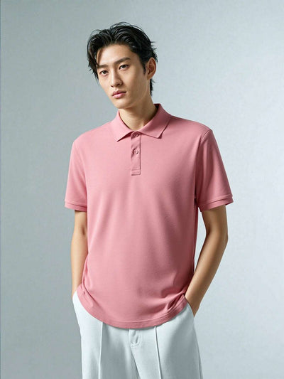 Men's Tencel Lyocell Natural Silk Short-sleeved Polo T-shirt - ChoreGirl