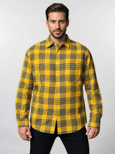 Men's Street Style Warm Reversible Wear Flannel Shirt - ChoreGirl