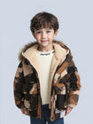 Winterjacke für Babys im ausländischen Stil für Jungen mit Camouflage-Muster