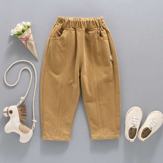 Baby Boys and Girls Solid Color Casual Pants - ChoreGirl