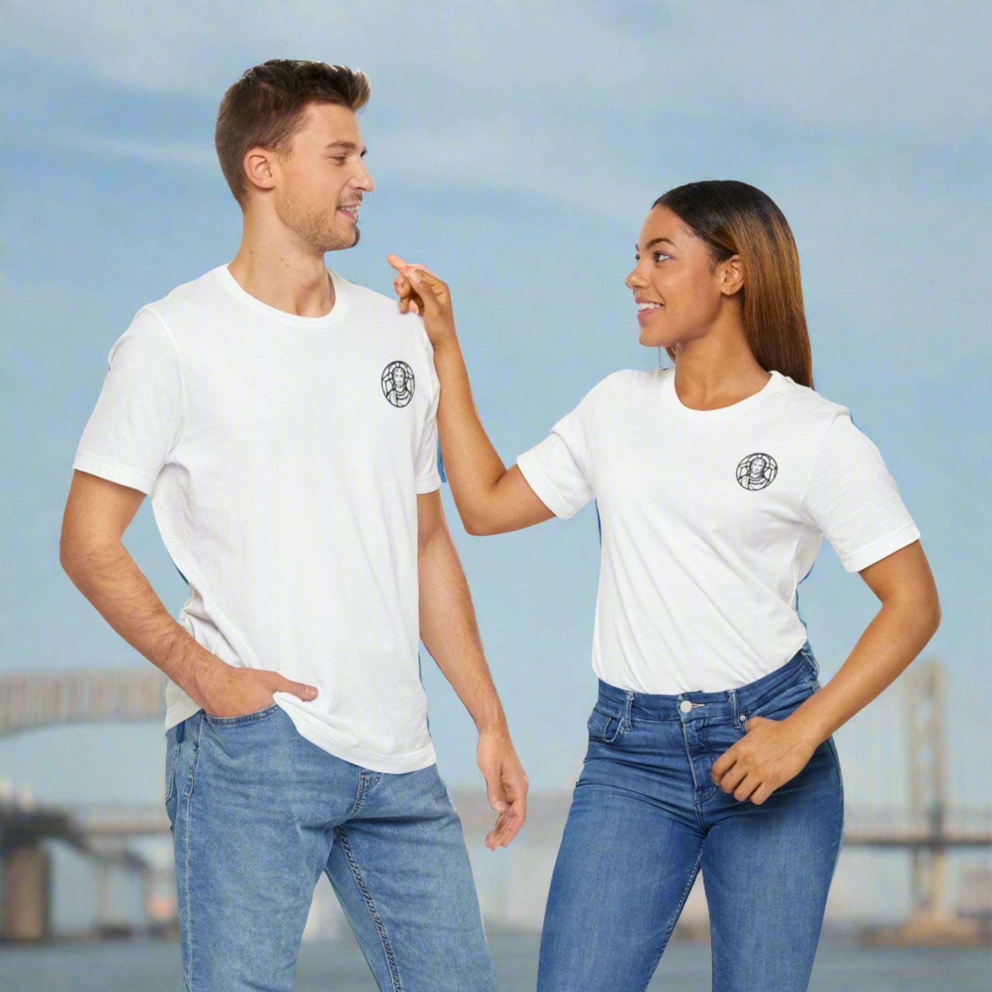 Custom Unisex Jersey Short Sleeve Tee | Celebrate Your Faith: Jesus is Love | PERSONALIZED - ChoreGirl