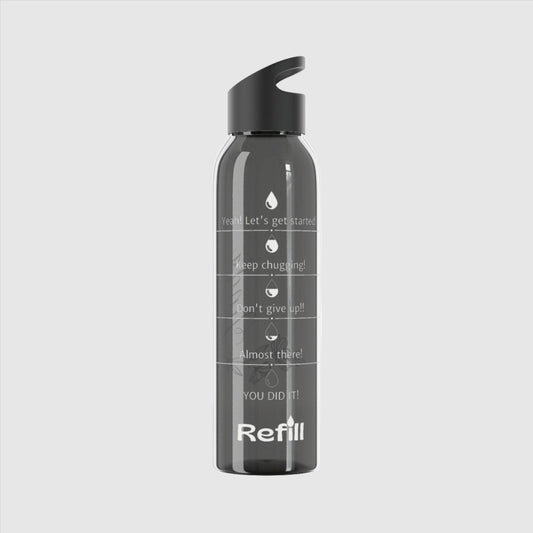 Custom Name "The Flower" Sky Water Bottle | PERSONALIZED - ChoreGirl
