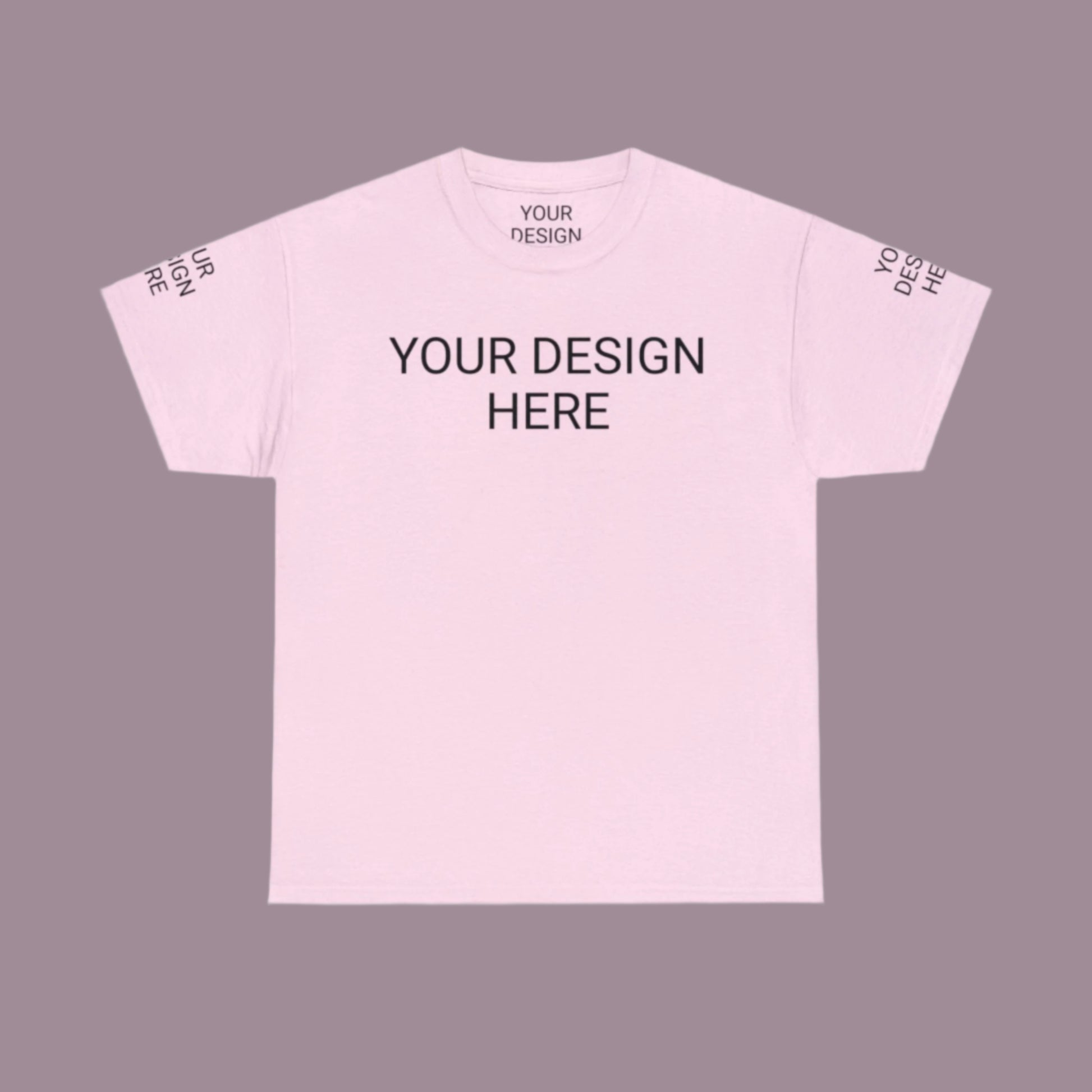 Unisex Custom Design Heavy Cotton Tee T-Shirt | Gildan 5000 | PERSONALIZED - ChoreGirl
