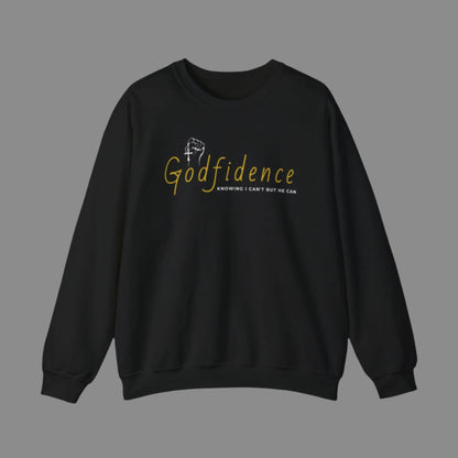 Custom Unisex Godfidence Heavy Blend Crewneck Sweatshirt | PERSONALIZED - ChoreGirl