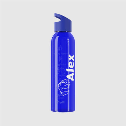 Custom Name "The Strong One" Sky Water Bottle | PERSONALIZED - ChoreGirl