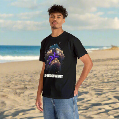 Custom Unisex Space Cowboy Heavy Cotton Tee T-Shirt | PERSONALIZED - ChoreGirl