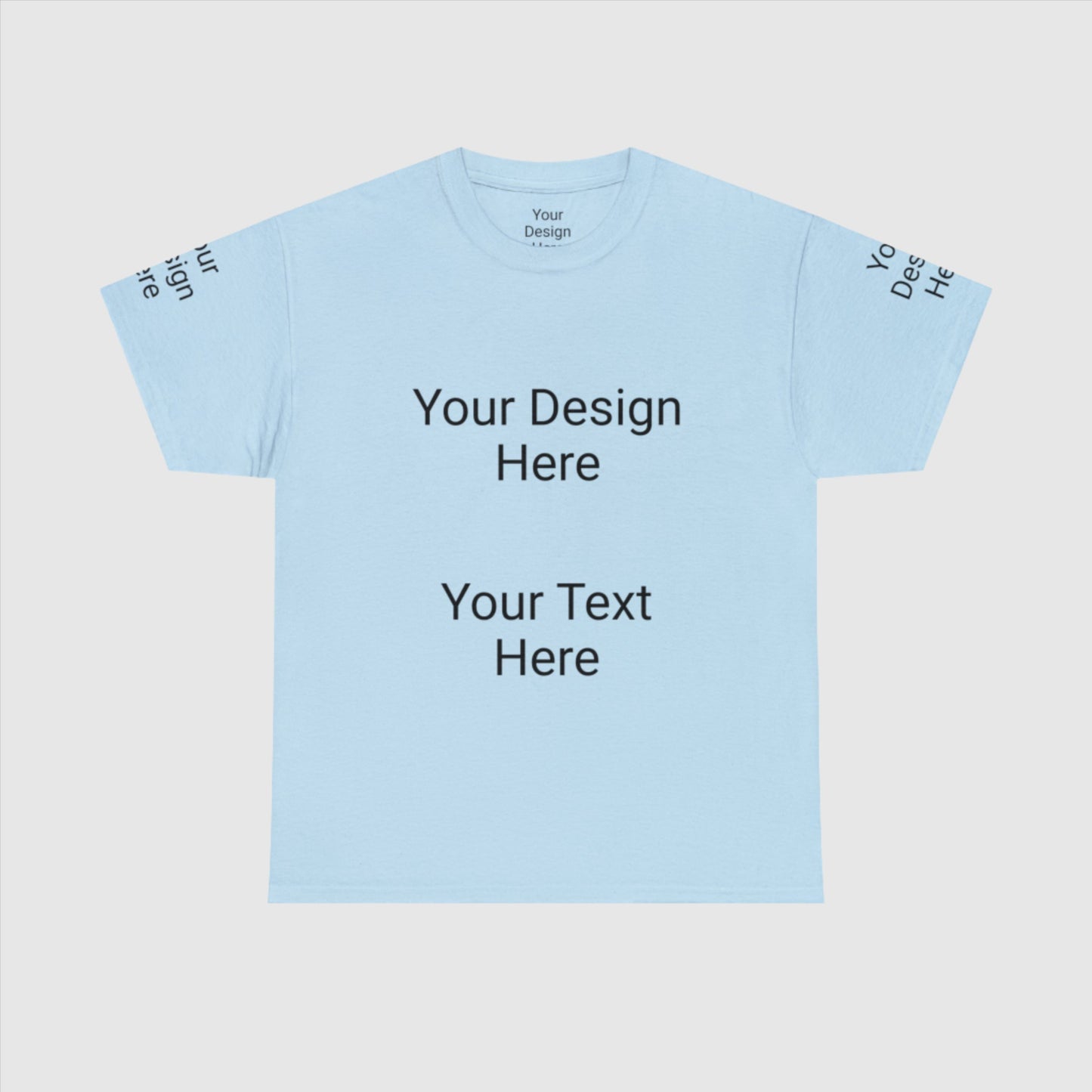 Custom Unisex Personalized Heavy Cotton Tee T-Shirt | Gildan 5000 | PERSONALIZED - ChoreGirl