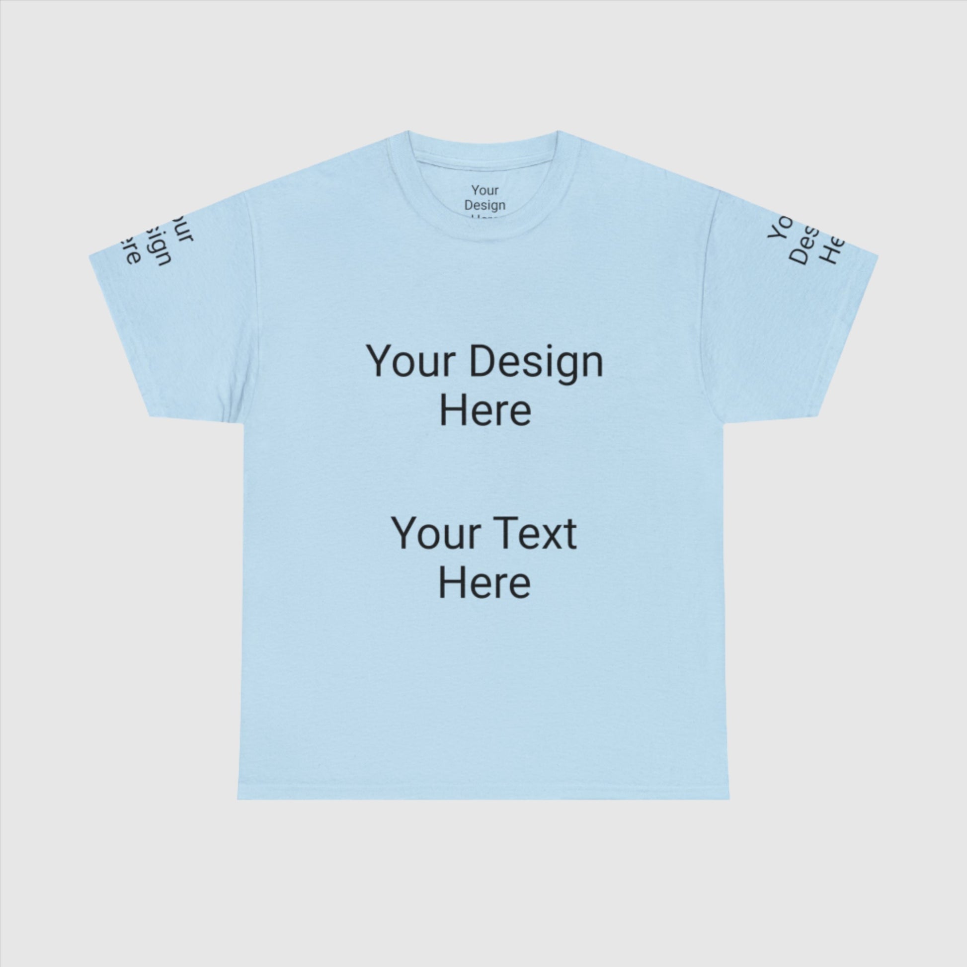 Custom Unisex Personalized Heavy Cotton Tee T-Shirt | Gildan 5000 | PERSONALIZED - ChoreGirl