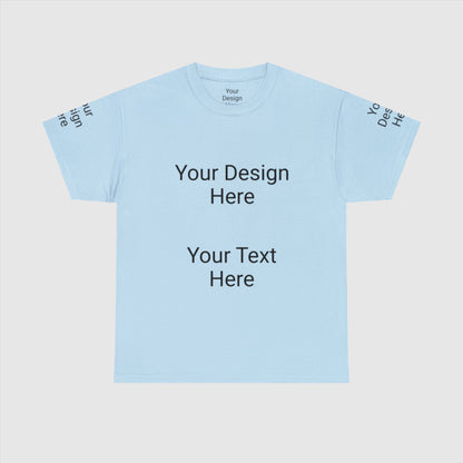 Custom Unisex Personalized Heavy Cotton Tee T-Shirt | Gildan 5000 | PERSONALIZED - ChoreGirl