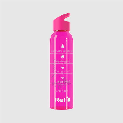 Custom Name "The Flower" Sky Water Bottle | PERSONALIZED - ChoreGirl