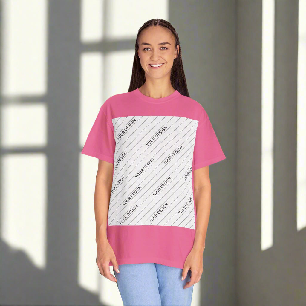 Custom Unisex Garment-Dyed T-Shirt - Personalize Your Design - ChoreGirl