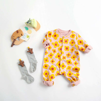 Baby Long-sleeved One-piece Jumpsuit - ChoreGirl
