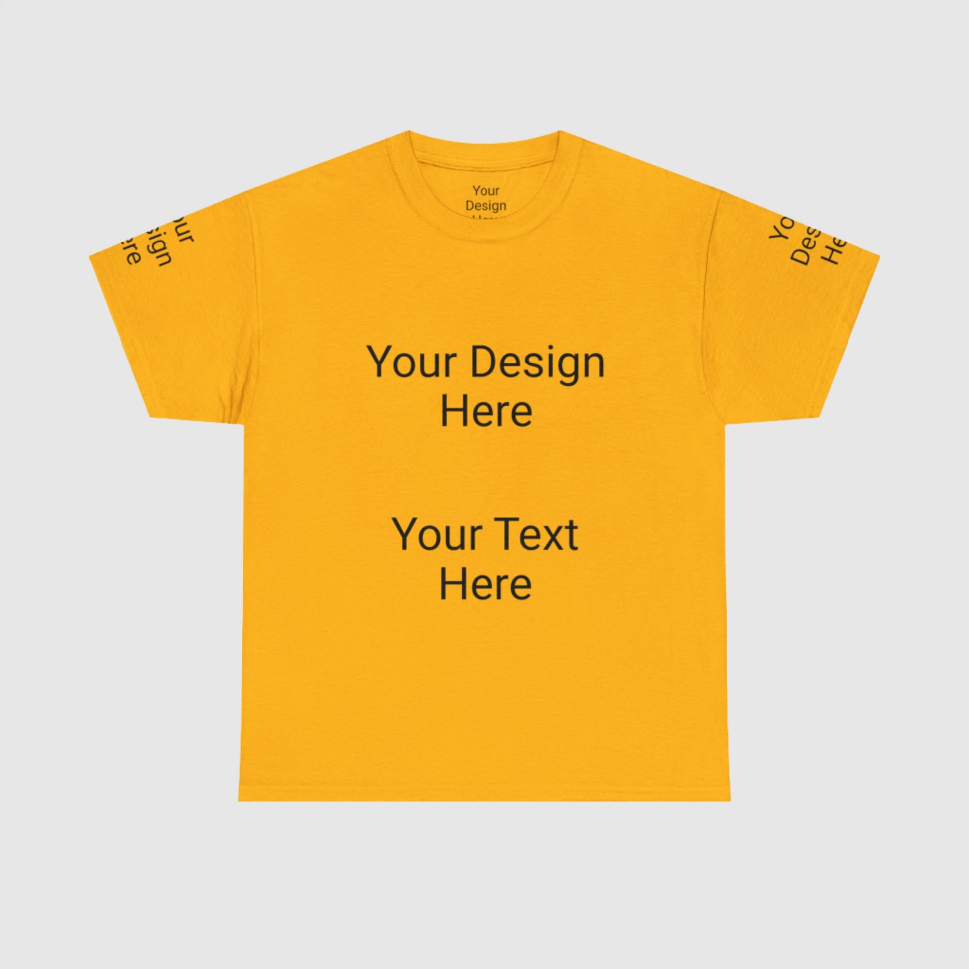 Custom Unisex Personalized Heavy Cotton Tee T-Shirt | Gildan 5000 | PERSONALIZED - ChoreGirl