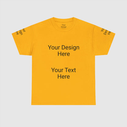 Custom Unisex Personalized Heavy Cotton Tee T-Shirt | Gildan 5000 | PERSONALIZED - ChoreGirl
