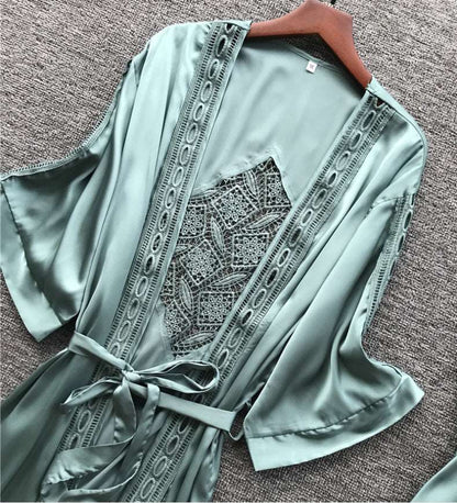 Women's Elegant Two-piece Pajamas Set - ChoreGirl