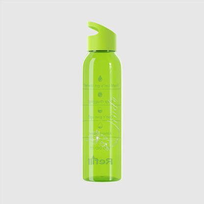 Custom Name "The Flower" Sky Water Bottle | PERSONALIZED - ChoreGirl