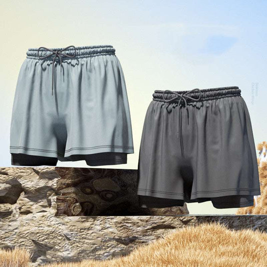 Men's 2-in-1 Breathable Loose Quick Drying Swimming Shorts - ChoreGirl