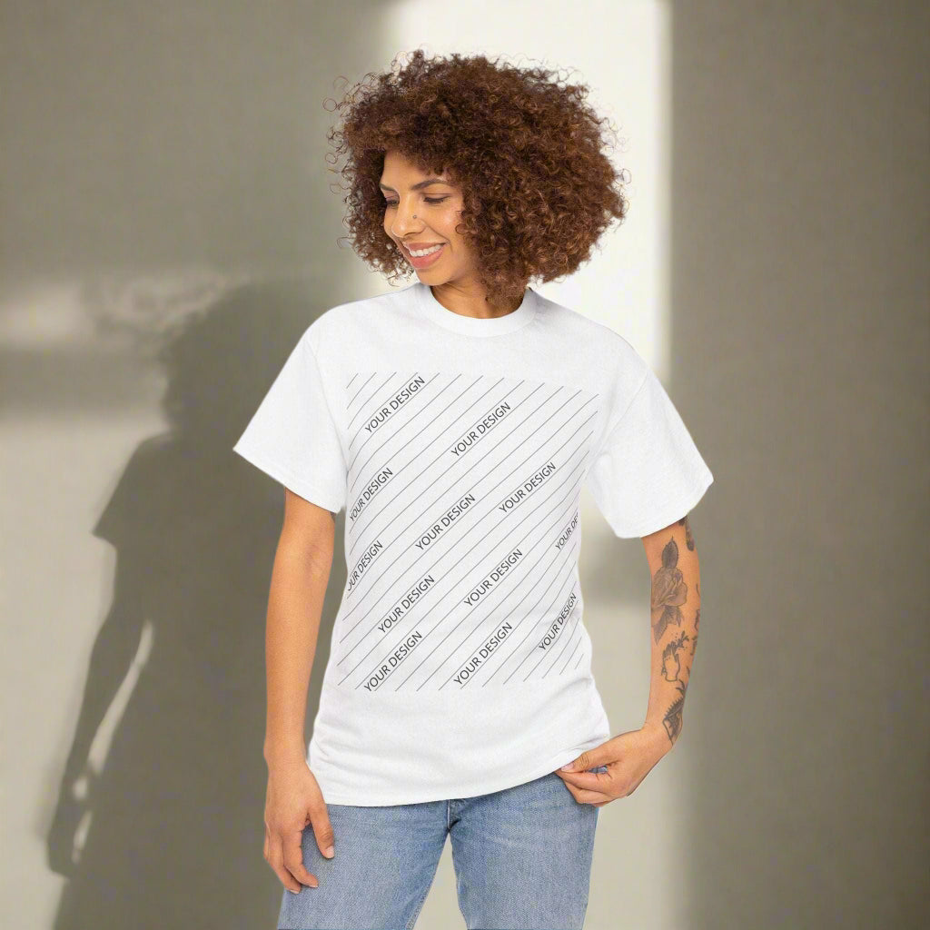 Personalized Custom Made Unisex Heavy Cotton Tee | Gildan 5000 - ChoreGirl