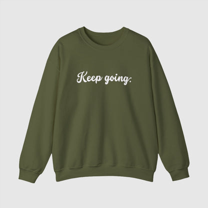 Custom 100 Reasons to Keep Going Unisex Heavy Blend Crewneck Sweatshirt | PERSONALIZED - ChoreGirl