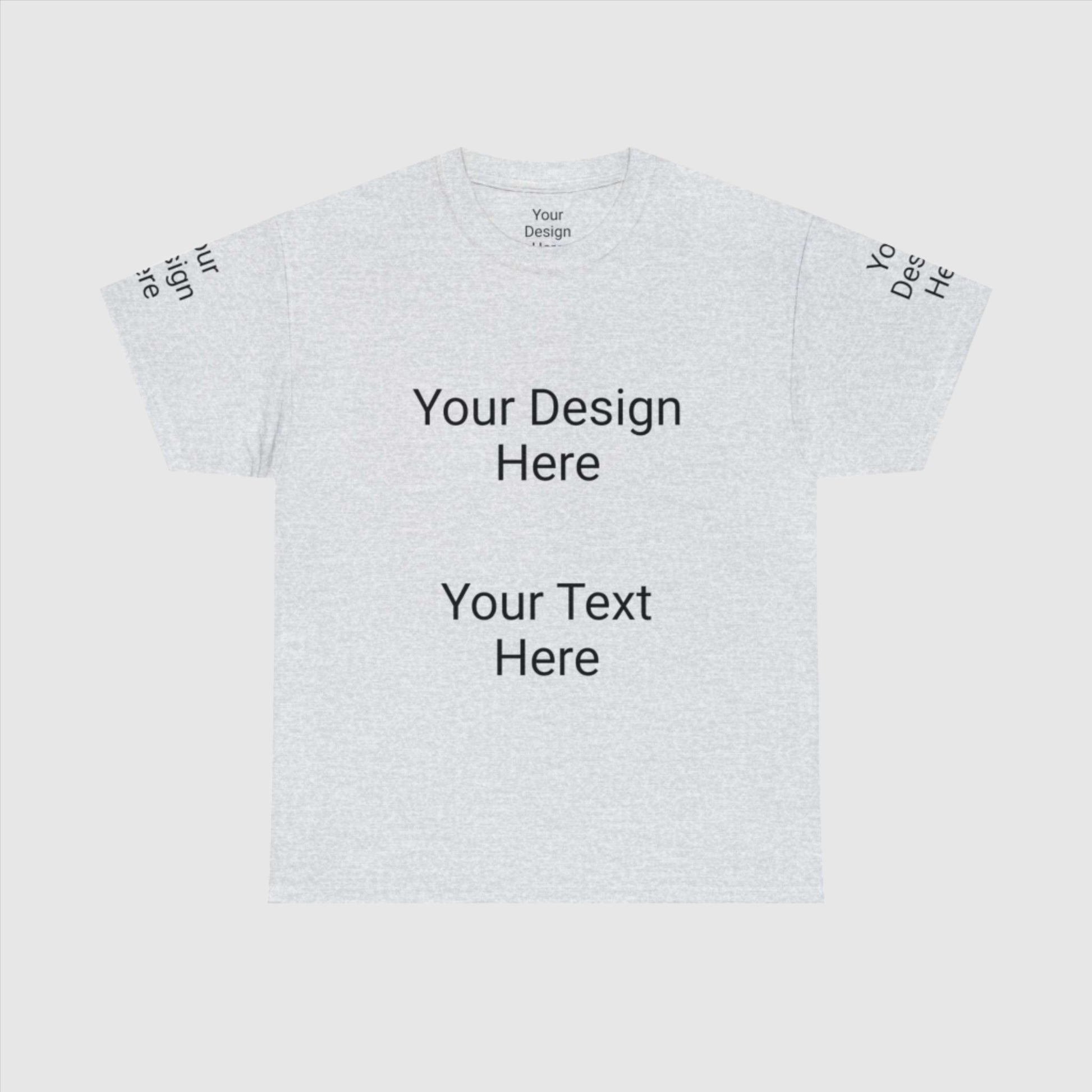 Custom Unisex Personalized Heavy Cotton Tee T-Shirt | Gildan 5000 | PERSONALIZED - ChoreGirl