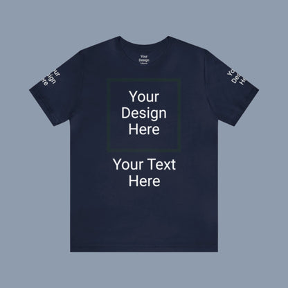 Custom Unisex Personalized Jersey Short Sleeve Tee T-Shirt | Bella+Canvas 3001 | PERSONALIZED - ChoreGirl
