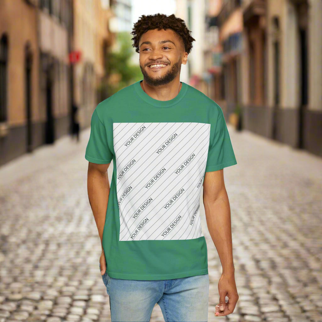 Custom Unisex Garment-Dyed T-Shirt - Personalize Your Design - ChoreGirl